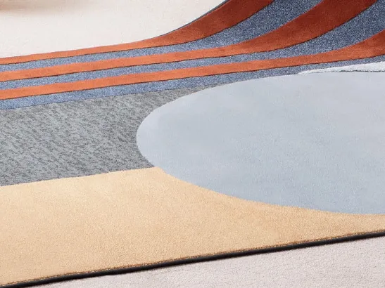 Tappeto moderno con disegni geometrici Archè di Besana Moquette