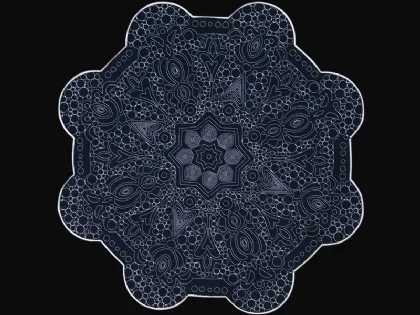Tappeto dai disegni stampati Mirage di Besana Moquette