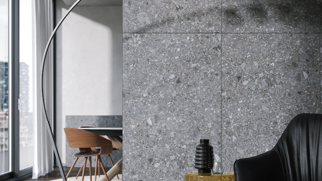 Lampada da terra Iperbolle in metallo e vetro di Tonin Casa