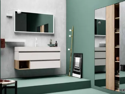 Mobile da Bagno sospeso in melaminico 45 02 di Birex