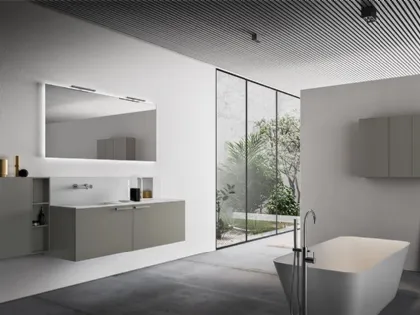 Mobile da Bagno Cartabianca in Grigio Pietra di Cerasa