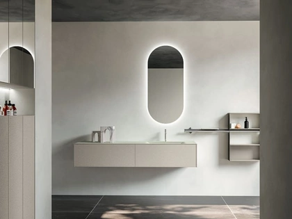 Mobile da Bagno sospeso Cartabianca 01 di Cerasa