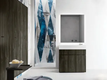 Mobile da Bagno Single in nobilitato Dogato Wood di Cerasa
