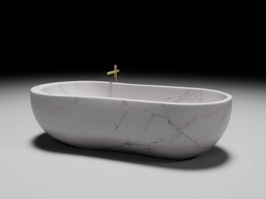 Vasca da Bagno in marmo Alone di Neutra