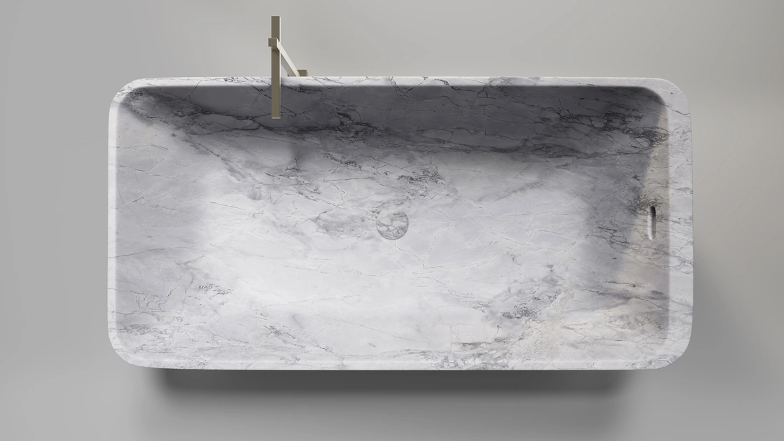 Vasca da Bagno Duo in marmo di Carrara di Neutra