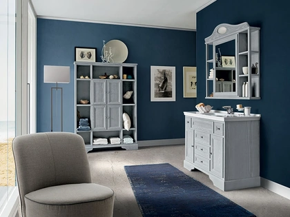 Mobile da Bagno Paestum 01 in Frassino laccato di Cerasa