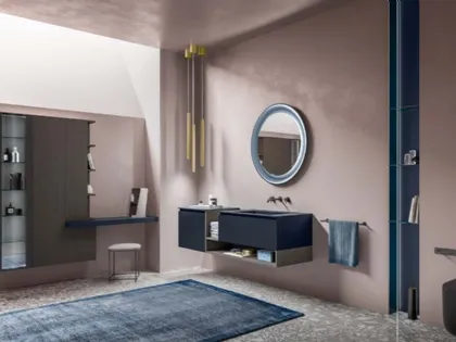 Mobile da Bagno Segno in laccato opaco a campione di Cerasa