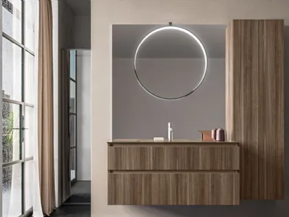 Mobile da Bagno Segno in nobilitato Eucalipto di Cerasa