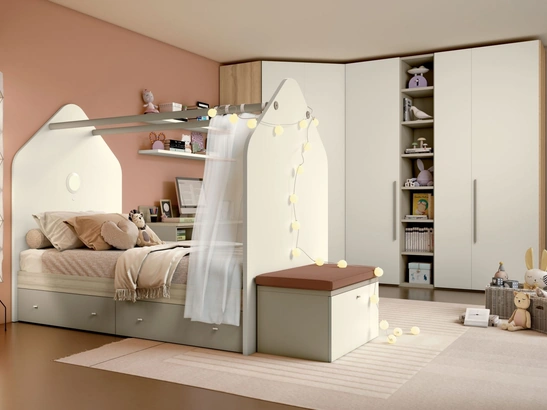 Cameretta con letto a Baldacchino di Mariani Plus