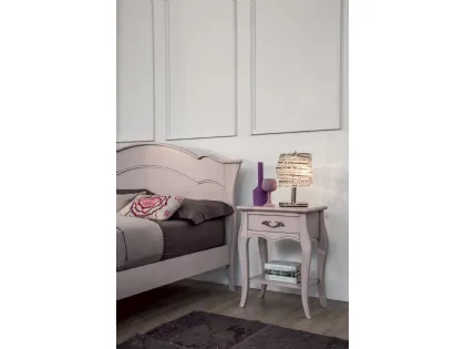 Comodino Ginevra in legno laccato opaco di Tonin Casa