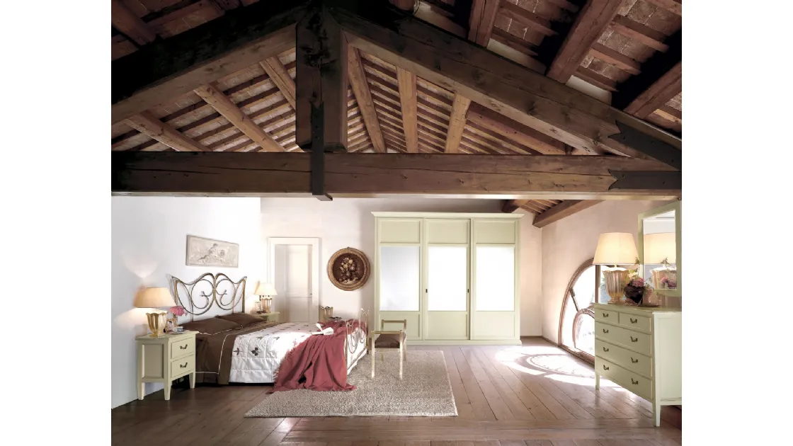 Gruppo Notte Dedalo in legno laccato opaco di Tonin Casa