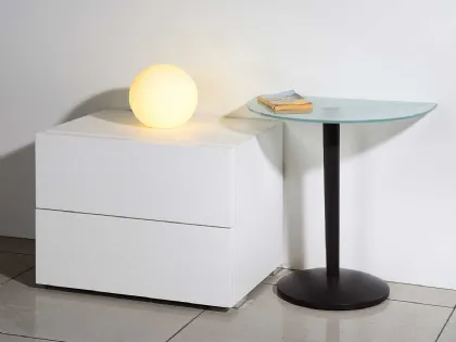 Comodino in laccato opaco Logo 01 di Fratelli Elli