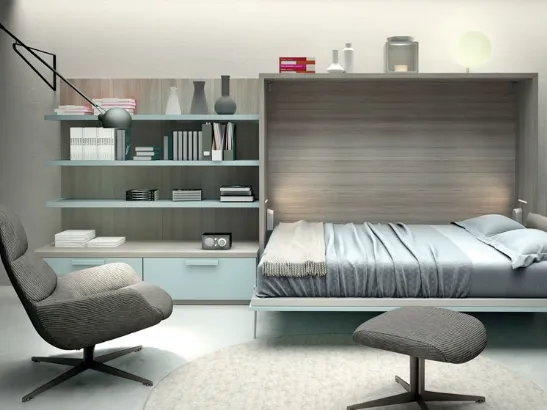 Letto a scomparsa Composizione G13 di Molteni Home Revolution