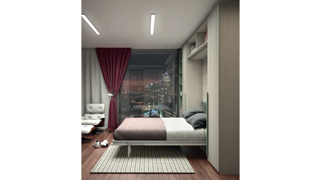 Letto a scomparsa Composizione N012 di Molteni Home Revolution