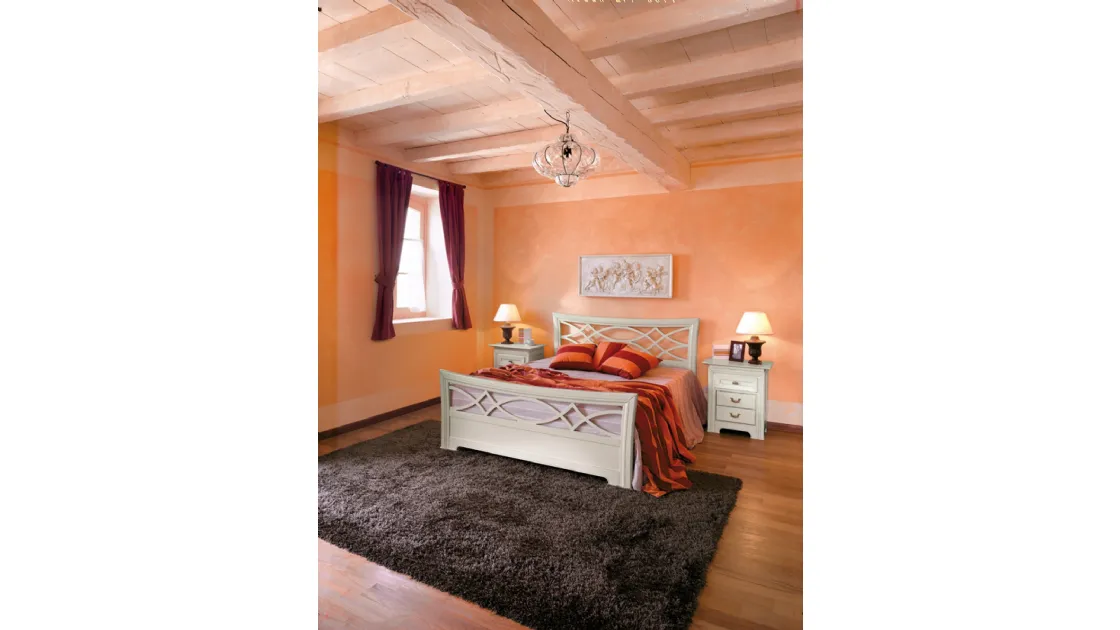 Letto in legno laccato opaco Natalia di Tonin Casa