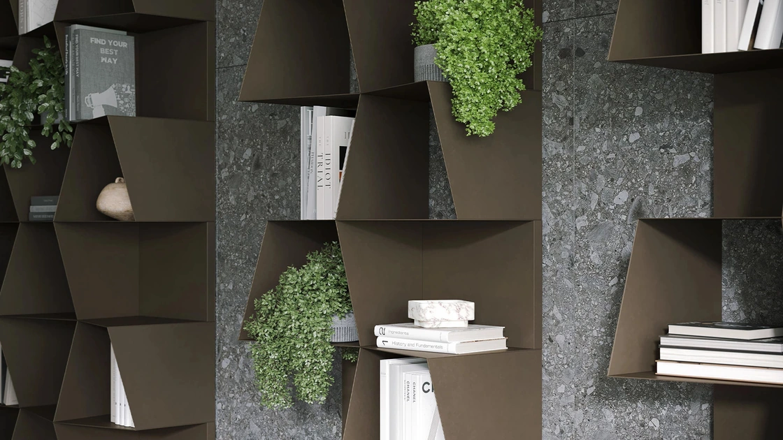 Libreria componibile Checker di Tonin Casa