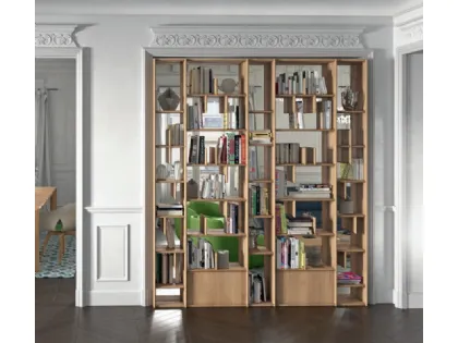 Libreria a muro in legno Raise Espace di Domus Arte