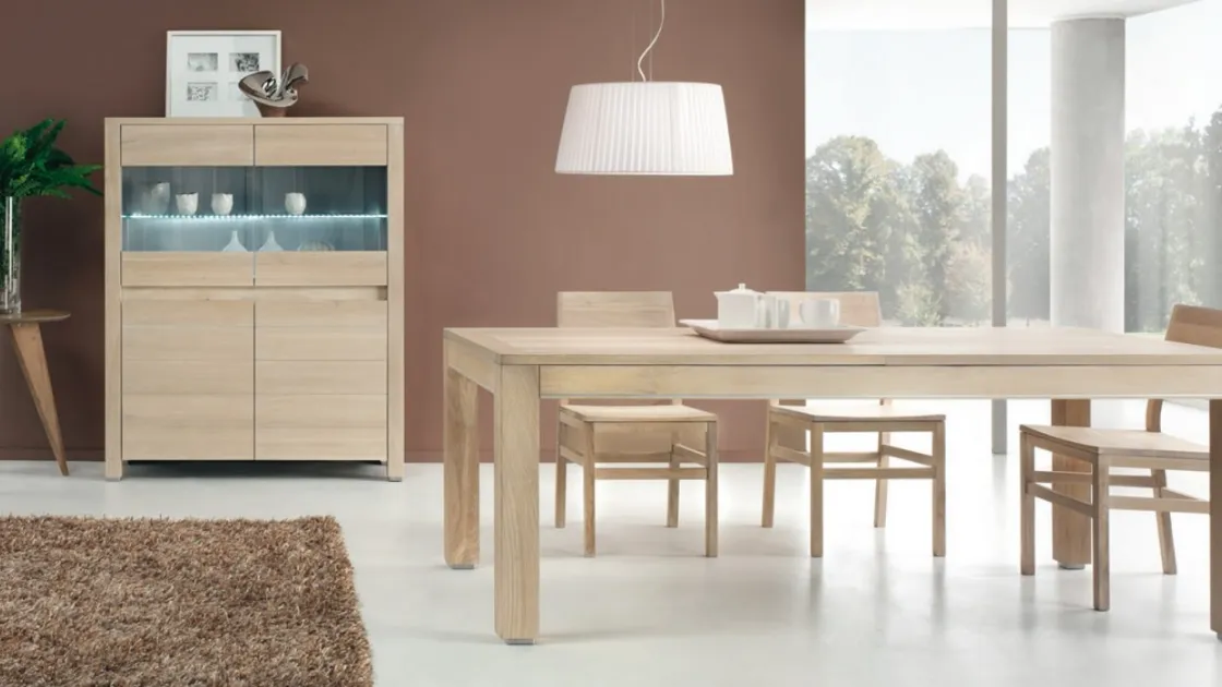 Madia Alta Charming Oak New York in legno di Domus Arte