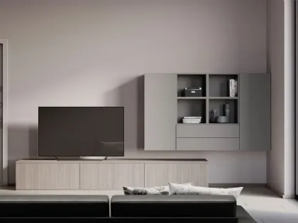 Parete Attrezzata Living Modul Box di Nardi Interni