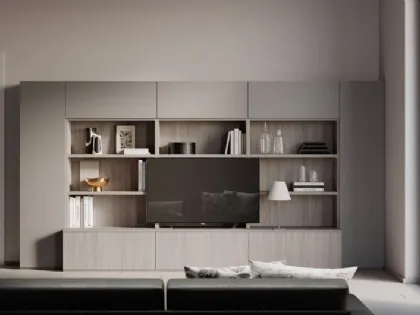 Parete Attrezzata Living Ossidato Modul Box di Nardi Interni