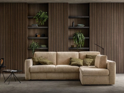 Divano Letto con penisola Hill di Samoa