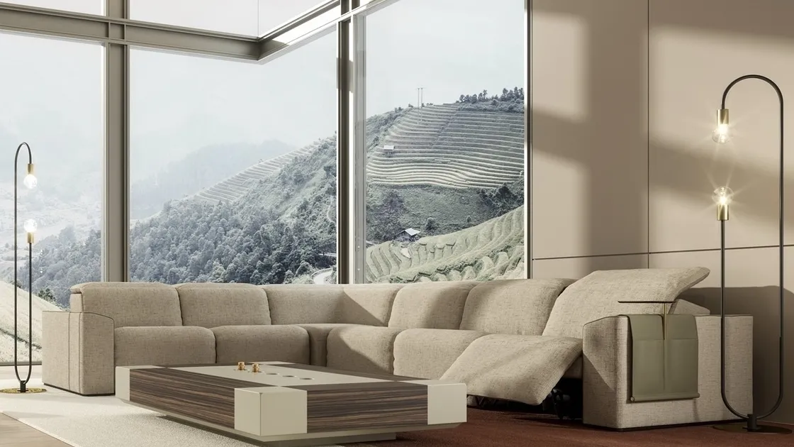 Divano reclinabile moderno Kubrik di Vismara Design