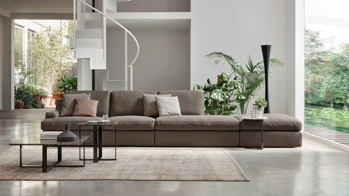 Divano lineare Oxford Regular di Rosini Divani