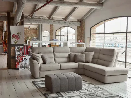 Divano angolare in pelle VALENCIA SOFT di Rosini Divani