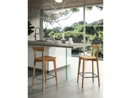 Sgabello Grace in legno di FGF Mobili