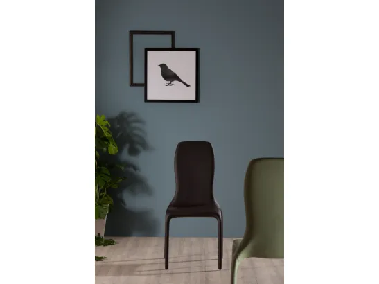 Sedia di design Lisetta con seduta in poliuretano schiumato di Tonin Casa