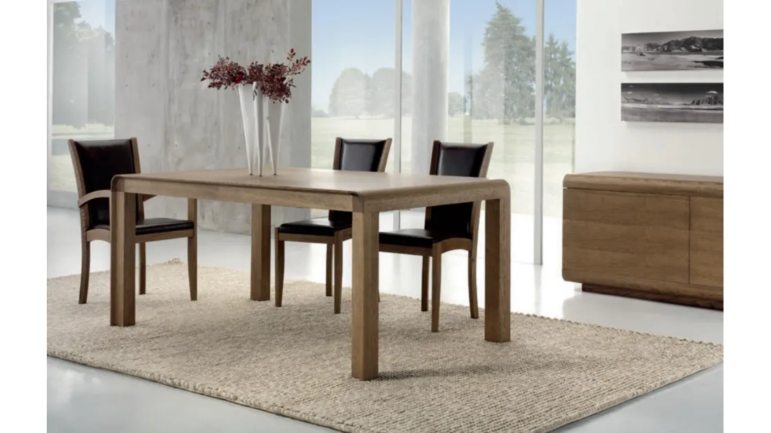 Tavolo allungabile in legno di rovere Charming Oak Wood Concept di Domus Arte