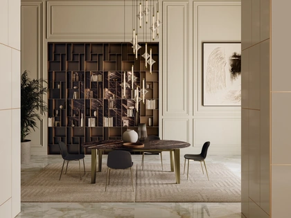 Tavolo allungabile Etro XXL in SuperMarmo di Bontempi