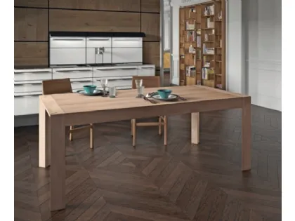 Tavolo da cucina in legno Raise Gottardo di Domus Arte