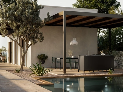 Cucina Moderna in alluminio per esterno Aura 01 di Arredo3