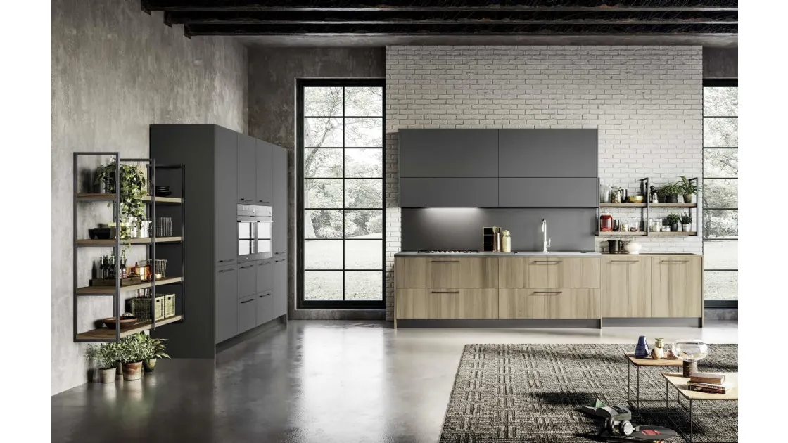 Cucina Moderna ad angolo in laminato e laccato Cloe 03 di Arredo3