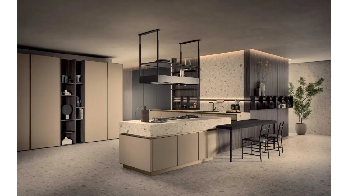 Cucina Moderna Coco con penisola di Dibiesse