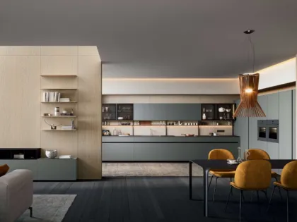 Cucina Moderna Play GI30 02 in laccato opaco di Dibiesse