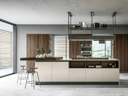 Cucina Moderna con isola Round 01 di Arredo3