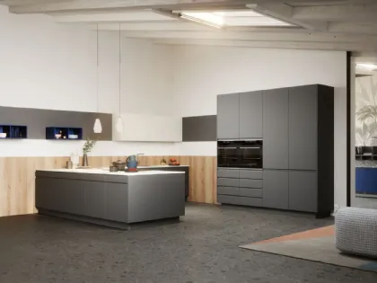 Cucina Moderna angolare in laccato opaco Smile di Dibiesse