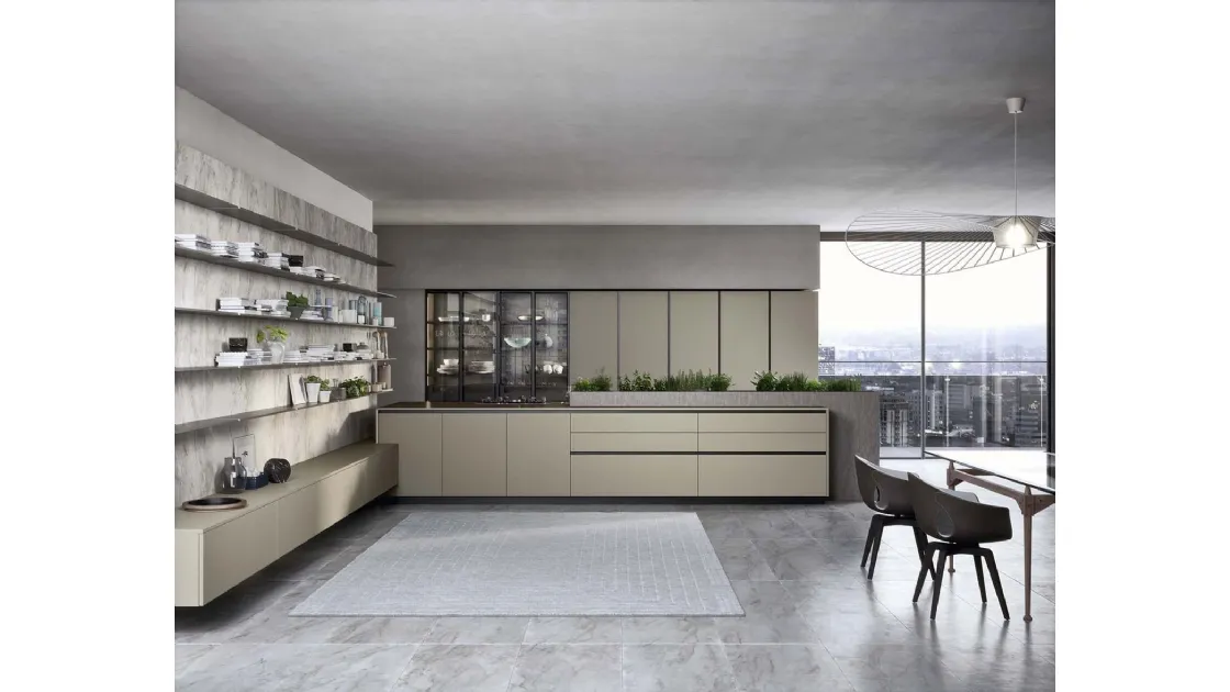 Cucina Moderna lineare Spring Gola 02 in maminato di Dibiesse