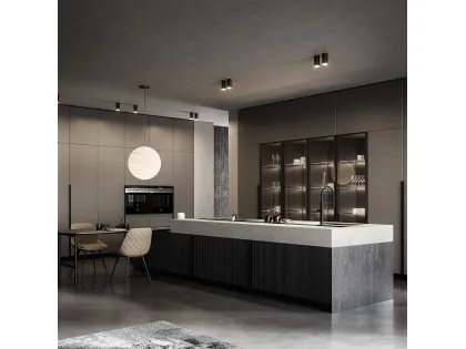 Cucina Moderna Tratto 10 n 01 con isola di Arredo3