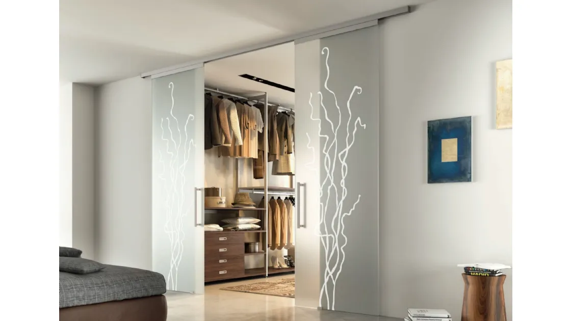 Porta per interni scorrevole Aria Glass di Zemma