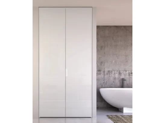 Porta per interni in vetro con telaio in alluminio Aria Uni 26 Must di Zemma