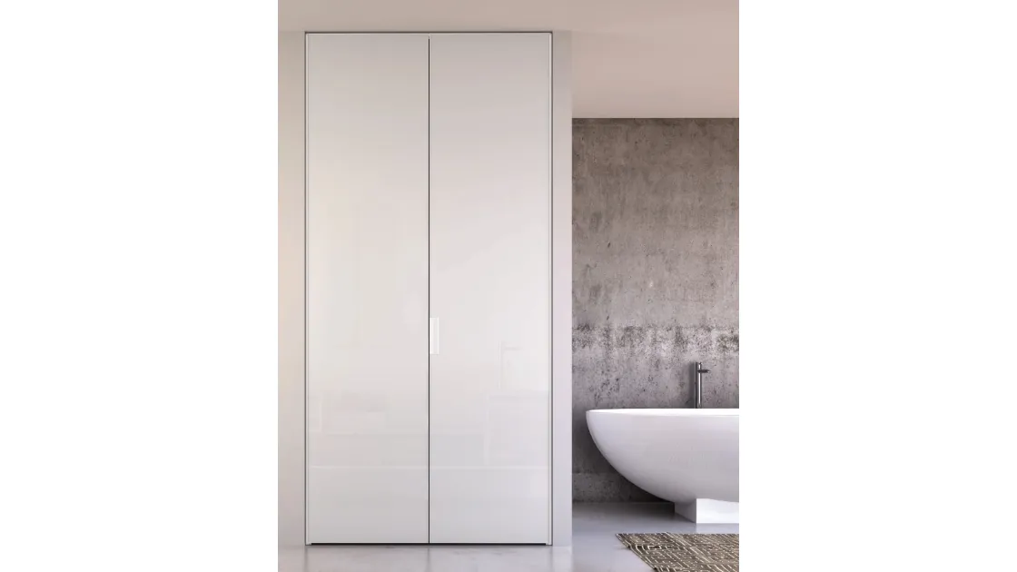 Porta per interni in vetro con telaio in alluminio Aria Uni 26 Must di Zemma
