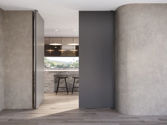 Porta per interni Wood Pivot in legno laccato di In Forma