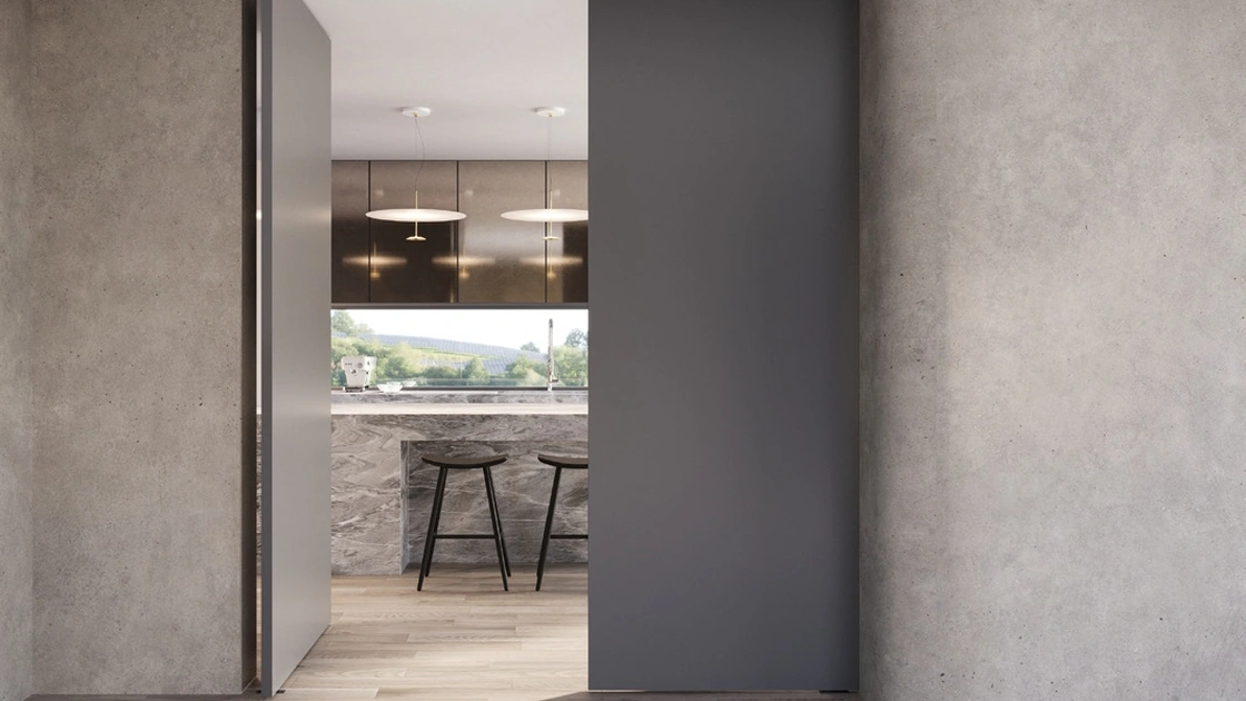 Porta per interni Wood Pivot in legno laccato di In Forma